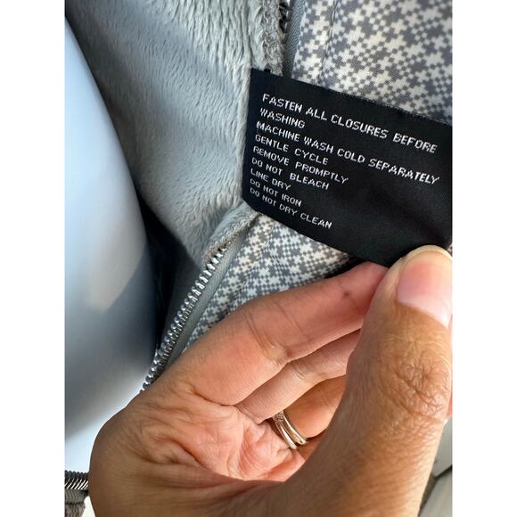 ZeroXposur Gray Hooded Zip Jacket Small Fleece Lined Winter Coat - Picture 5 of 10